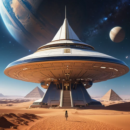 futuristic landscape,sky space concept,futuristic architecture,extraterrestrial life,alien ship,sci fiction illustration,alien world,alien planet,science fiction,space ship,starship,scifi,spaceship,flying saucer,spaceship space,heliosphere,gas planet,science-fiction,space tourism,spacecraft,Photography,General,Realistic