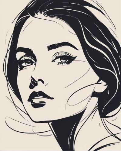 fashion illustration,vintage drawing,fashion vector,drawing mannequin,vintage woman,line drawing,eyes line art,retro woman,line art,line-art,art deco woman,woman face,vector illustration,adobe illustrator,illustrator,girl drawing,lineart,retro 1950's clip art,digital drawing,retro women,Illustration,Vector,Vector 01