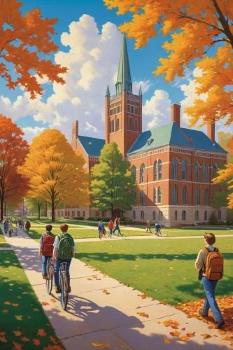 fall landscape,gallaudet university,fall foliage,church painting,autumn landscape,the trees in the fall,collegiate basilica,autumn background,academic,in the fall,autumn in the park,north american fraternity and sorority housing,trees in the fall,autumn scenery,university,fall season,colleges,fall,community college,northeastern,Illustration,Black and White,Black and White 22