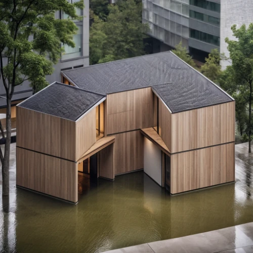 cube house,floating huts,japanese architecture,cubic house,wooden sauna,cube stilt houses,timber house,wooden house,archidaily,house with lake,houseboat,house by the water,boat house,aqua studio,house shape,miniature house,inverted cottage,residential house,folding roof,small house