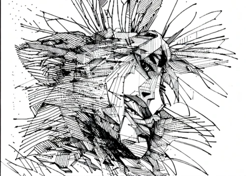 line drawing,crumpled paper,scan strokes,drawing of hand,biomechanical,lion head,scribble lines,pen drawing,crumpled,animal head,human head,hand-drawn illustration,game drawing,head,line-art,sheet drawing,seed-head,tiger head,eagle drawing,skull illustration,Design Sketch,Design Sketch,None