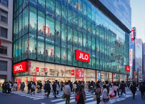 uniqlo,japan place,hongdan center,lotte,multistoreyed,tokyo,tokyo ¡¡,department store,harajuku,io centers,target group,ginza,shinjuku,glass facade,newworld,japan,myeongdong,shopping center,costanera center,shibuya,Illustration,Retro,Retro 24