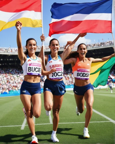 4 × 400 metres relay,olympic summer games,european championship,racewalking,4 × 100 metres relay,colorful flags,track and field,heptathlon,the sports of the olympic,olympic games,flags,olympics,female runner,armenia,summer olympics 2016,2016 olympics,middle-distance running,summer olympics,olympic,olympic sport,Conceptual Art,Oil color,Oil Color 15