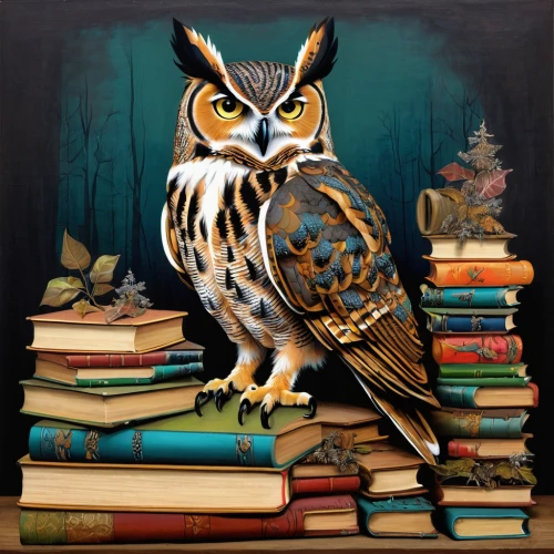 reading owl,boobook owl,owl art,owl-real,hedwig,rabbit owl,owl,owl drawing,great horned owl,whimsical animals,sparrow owl,book illustration,kirtland's owl,scholar,owls,brown owl,little owl,owl background,large owl,siberian owl,Illustration,Abstract Fantasy,Abstract Fantasy 04