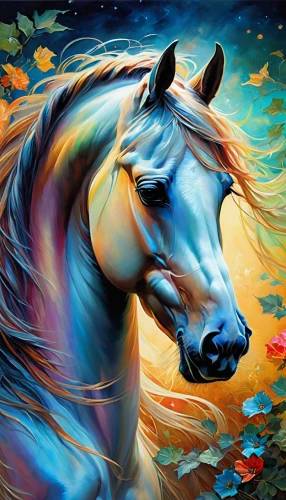 colorful horse,painted horse,unicorn background,unicorn art,equine,dream horse,unicorn,beautiful horses,carnival horse,unicorn and rainbow,a white horse,equines,white horses,albino horse,rainbow unicorn,constellation unicorn,arabian horse,pegasus,carousel horse,wild horse,Conceptual Art,Fantasy,Fantasy 05