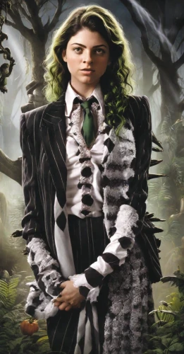 gothic fashion,suit of spades,gothic portrait,hatter,halloween poster,cruella de ville,frock coat,gothic style,katniss,robert harbeck,gothic woman,huntsman,woman in menswear,male elf,labyrinth,rowan,pied triller,fairy tale character,mystery book cover,miss circassian