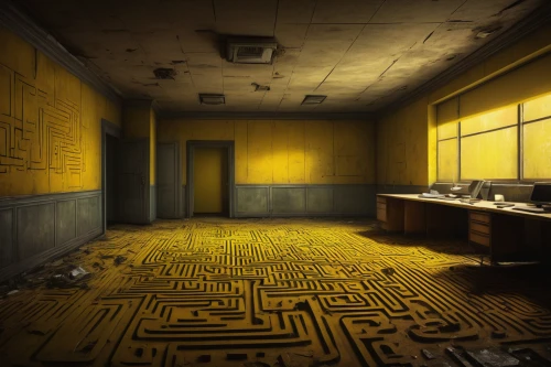 yellow wallpaper,penumbra,abandoned room,fallout shelter,live escape game,yellow wall,rest room,play escape game live and win,examination room,asylum,washroom,yellow brick wall,backgrounds,doctor's room,empty hall,disused,quarantine,half life,yellow machinery,the morgue,Art,Classical Oil Painting,Classical Oil Painting 35