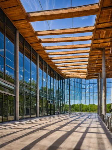 daylighting,structural glass,glass facade,glass facades,glass roof,glass panes,glass wall,wood structure,laminated wood,glass building,the observation deck,outdoor structure,observation deck,lecture hall,folding roof,window film,aileron,steel construction,wooden beams,archidaily,Art,Classical Oil Painting,Classical Oil Painting 40