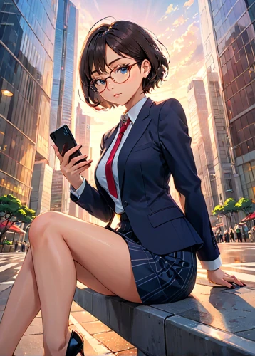 secretary,cg artwork,business girl,honmei choco,kotobukiya,shibuya,newscaster,white-collar worker,shinjuku,business woman,persona,mari makinami,businesswoman,game illustration,jin deui,stock broker,office worker,hong,cityscape,detective conan,Anime,Anime,Traditional