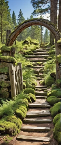 wooden path,winding steps,hiking path,forest path,forest moss,moss,tree top path,pathway,stone stairway,stone stairs,the mystical path,wooden bridge,greenforest,fir forest,log bridge,aaa,fairytale forest,wooden stairs,walkway,forest glade,Photography,Documentary Photography,Documentary Photography 31