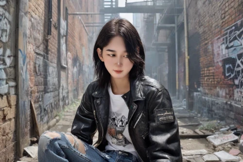 portrait background,girl sitting,photo session in torn clothes,jeans background,photographic background,3d background,isolated t-shirt,creative background,korean drama,digital compositing,background vector,denim background,depressed woman,love background,photo painting,photoshop manipulation,anime japanese clothing,asia girl,smoking girl,melody,Photography,Realistic