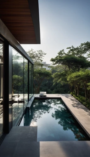 japanese architecture,pool house,asian architecture,dunes house,roof landscape,infinity swimming pool,corten steel,zen garden,modern house,archidaily,outdoor pool,landscape design sydney,modern architecture,luxury property,tropical house,ryokan,folding roof,swimming pool,holiday villa,residential house,Illustration,Black and White,Black and White 01