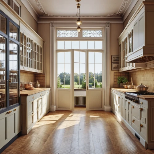 kitchen design,victorian kitchen,vintage kitchen,kitchen interior,modern kitchen interior,kitchen cabinet,dark cabinets,big kitchen,modern kitchen,wooden windows,kitchen,tile kitchen,cabinetry,cabinets,new kitchen,dark cabinetry,french windows,the kitchen,sash window,under-cabinet lighting,Photography,General,Realistic