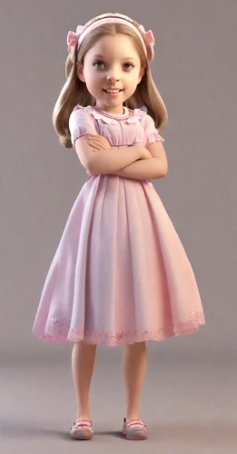doll dress,dress doll,little girl in pink dress,female doll,doll figure,fashion doll,girl doll,model doll,little girl twirling,cloth doll,princess sofia,tumbling doll,model years 1958 to 1967,doll's facial features,clay doll,a girl in a dress,barbie doll,little girl dresses,collectible doll,doll paola reina,Digital Art,3D