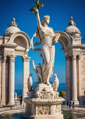 fountain of neptune,monument to vittorio emanuele,caryatid,eros statue,statue of hercules,sicily,neptune,taormina,pallas athene fountain,siracusa,corfu,classical antiquity,neptune fountain,temple of poseidon,classical architecture,statue of freedom,the statue of the angel,apulia,marseille,monte carlo,Illustration,Vector,Vector 16