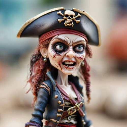 pirate,pirates,pirate treasure,jolly roger,scandia gnome,black pearl,piracy,collectible doll,miniature figure,pirate ship,doll's facial features,miniature figures,east indiaman,the sea maid,voodoo woman,town crier,wind-up toy,naval officer,galleon,3d figure,Unique,3D,Panoramic