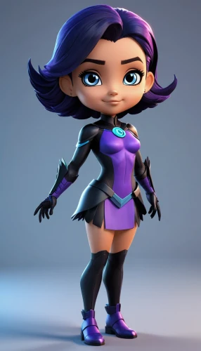 3d model,vector girl,3d figure,3d rendered,3d render,character animation,cartoon ninja,violet head elf,stylized,3d modeling,material test,kosmea,marina,sculpt,game figure,raven girl,maya,rockabella,mulan,violet,Unique,3D,3D Character