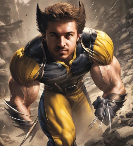 wolverine,cleanup,x-men,x men,aa,xmen,steel man,god of thunder,defense,destroy,wall,kryptarum-the bumble bee,spartan,stud yellow,aaa,muscle man,strongman,electro,quill,male character