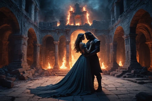 romantic scene,lover's grief,fantasy picture,amorous,the conflagration,dance of death,romantic portrait,gothic portrait,romance novel,candlemaker,fantasy art,a fairy tale,romantic night,love in the mist,courtship,hot love,photomanipulation,throughout the game of love,accolade,hall of the fallen