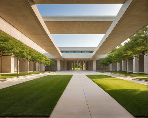 exposed concrete,concrete ceiling,archidaily,stanford university,brutalist architecture,colonnade,the center of symmetry,corten steel,getty centre,concrete slabs,daylighting,courtyard,hall of nations,arq,concrete,walkway,symmetrical,underground garage,inside courtyard,lecture hall,Illustration,Realistic Fantasy,Realistic Fantasy 01