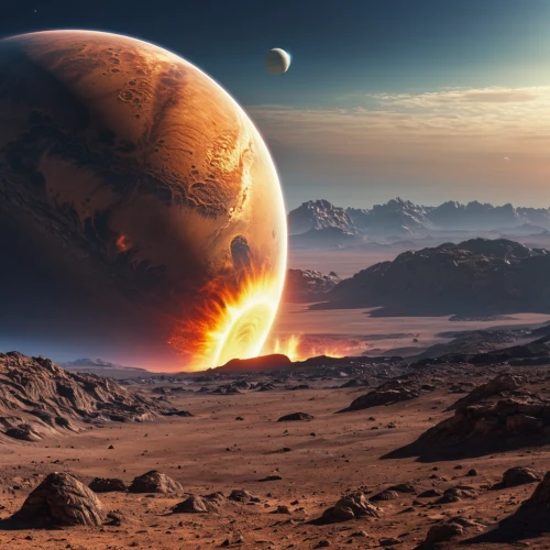 red planet,alien planet,planet mars,fire planet,exoplanet,alien world,scorched earth,terraforming,desert planet,mission to mars,gas planet,martian,futuristic landscape,lunar landscape,inner planets,space art,olympus mons,moon valley,extraterrestrial life,volcanic landscape,Photography,General,Realistic