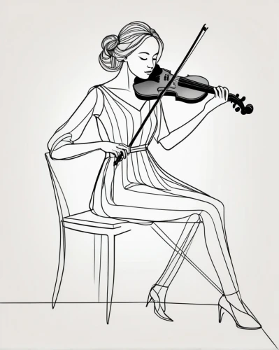 woman playing violin,violin woman,violinist,violinist violinist,violin player,violin,playing the violin,concertmaster,cello,bowed string instrument,violoncello,violist,solo violinist,cellist,bass violin,string instrument,erhu,stringed bowed instrument,woman playing,violin bow,Illustration,Black and White,Black and White 02