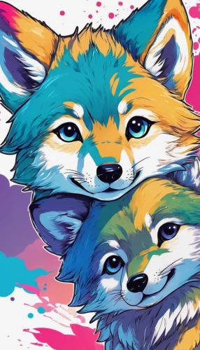 foxes,fox,animal stickers,animal icons,twitch icon,furta,firefox,fox stacked animals,raccoons,on a transparent background,redfox,pencil icon,colourful pencils,child fox,party icons,sand fox,mozilla,multicolor faces,color dogs,colors background,Illustration,Japanese style,Japanese Style 04