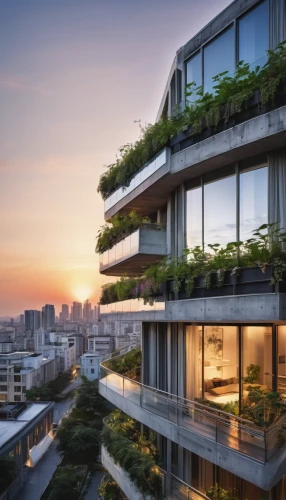 eco-construction,balcony garden,roof garden,green living,singapore,residential tower,sky apartment,eco hotel,ecological sustainable development,sustainability,block balcony,modern architecture,bangkok,skyscapers,penthouse apartment,grass roof,futuristic architecture,greenhouse effect,cube stilt houses,cubic house,Illustration,Paper based,Paper Based 29
