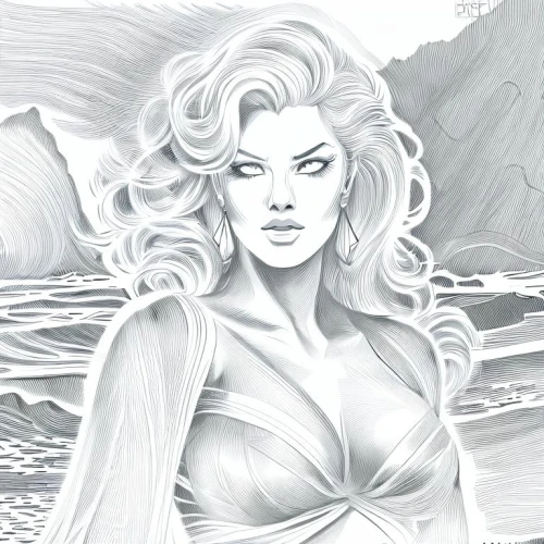 siren,aphrodite,aphrodite's rock,the blonde in the river,the sea maid,marilyn,aquaman,moana,digital drawing,beach background,merfolk,mermaid background,marylyn monroe - female,marylin monroe,pencil drawing,the beach pearl,digital illustration,medusa,god of the sea,fantasy woman,Design Sketch,Design Sketch,Character Sketch