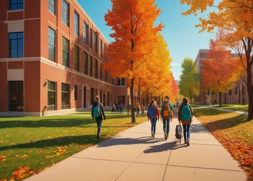 gallaudet university,fall foliage,fall landscape,community college,north american fraternity and sorority housing,autumn background,environmental engineering,university of wisconsin,one autumn afternoon,autumn scenery,foliage coloring,campus,autumn walk,the trees in the fall,colored pencil background,school design,dormitory,fall season,in the fall,fall,Illustration,Paper based,Paper Based 19