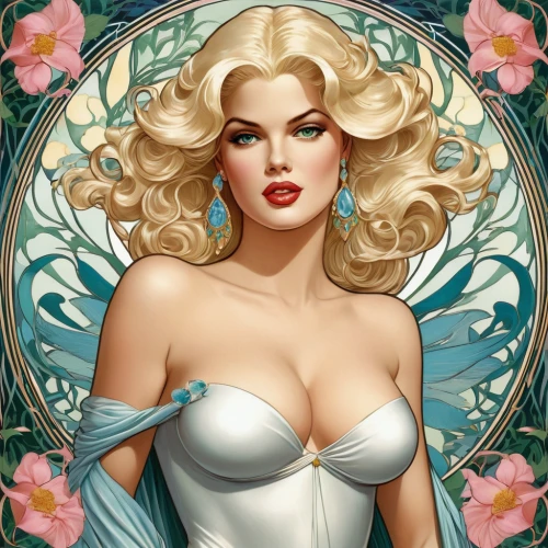 aphrodite,magnolia,valentine pin up,gardenia,vintage angel,valentine day's pin up,retro pin up girl,marylyn monroe - female,pin ups,magnolias,fantasy portrait,fantasy woman,white rose snow queen,fairy queen,pin-up girl,eglantine,rosa 'the fairy,cupido (butterfly),magnolia blossom,pin up,Illustration,Retro,Retro 08