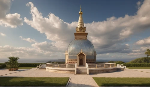 stupa,dhammakaya pagoda,3d rendering,build by mirza golam pir,temple of christ the savior,temple fade,beomeosa temple,mortuary temple,minarets,theravada buddhism,altar of the fatherland,render,hindu temple,pagoda,kuthodaw pagoda,stone pagoda,russian pyramid,white temple,3d render,islamic architectural,Photography,General,Realistic