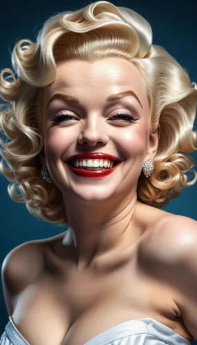 marylyn monroe - female,cosmetic dentistry,marilyn,marylin monroe,blonde woman,laughing tip,tooth bleaching,to laugh,image manipulation,a girl's smile,woman face,pin-up model,pin-up girl,woman's face,photoshop manipulation,dentures,portrait background,annemone,menopause,pin-up,Photography,General,Realistic