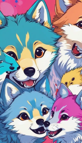 foxes,birthday banner background,digital background,april fools day background,furta,dot background,color dogs,colorful background,animal stickers,bandana background,wallpaper roll,art background,screen background,desktop wallpaper,crayon background,background colorful,background screen,zoom background,wallpaper,desktop background,Illustration,Japanese style,Japanese Style 04