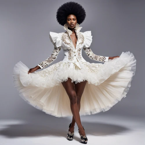 afroamerican,bridal clothing,ball gown,afro american,tutu,afro-american,suit of the snow maiden,hoopskirt,white rose snow queen,fashion shoot,dress form,haute couture,afro american girls,shea butter,vanity fair,ballet tutu,fabulous,crinoline,tulle,white swan