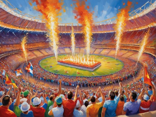 olympiaturm,olympic games,olympic flame,coliseum,european football championship,olympic summer games,olympic stadium,torch-bearer,2016 olympics,olympic sport,summer olympics,record olympic,olympic,rio olympics,stadium,armenia,olympics,rio 2016,summer olympics 2016,soccer-specific stadium,Conceptual Art,Oil color,Oil Color 22