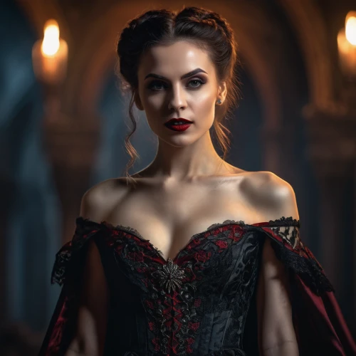 vampire woman,vampire lady,dracula,red gown,queen of hearts,vampire,gothic portrait,gothic woman,bodice,vampires,victoria,ball gown,lady in red,gothic fashion,red cape,gothic dress,venetia,celtic queen,man in red dress,romantic portrait,Photography,General,Fantasy