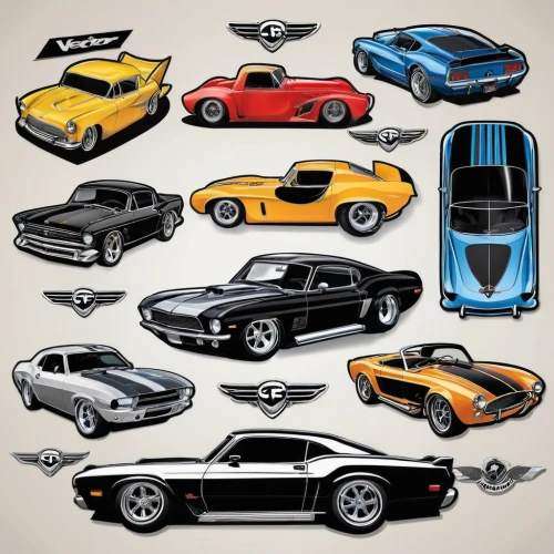 muscle car cartoon,classic cars,american muscle cars,american classic cars,muscle icon,super cars,iso grifo,supercars,cars,muscle car,vector graphics,de tomaso pantera,hotrods,fast cars,automotive decal,vintage cars,vector images,3d car wallpaper,automobiles,toy cars,Unique,Design,Sticker