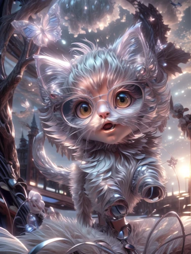 cheshire,fantasy art,fantasy portrait,fantasy picture,white cat,blossom kitten,siberian cat,birman,christmas cat,cat with blue eyes,cats angora,tea party cat,kitten,silver tabby,little cat,breed cat,norwegian forest cat,cat child,cute cat,american curl