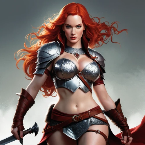 female warrior,warrior woman,fantasy woman,strong woman,swordswoman,hard woman,redheads,strong women,fantasy warrior,heroic fantasy,breastplate,red-haired,huntress,super heroine,woman strong,wonderwoman,red,massively multiplayer online role-playing game,red super hero,fantasy art,Conceptual Art,Fantasy,Fantasy 03