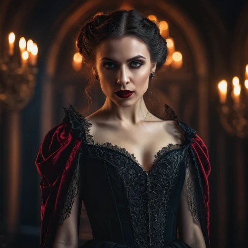 vampire woman,vampire lady,dracula,gothic portrait,gothic fashion,gothic woman,vampire,bodice,queen of hearts,gothic dress,vampires,mourning swan,red gown,scarlet witch,queen of the night,corset,ball gown,queen anne,dark gothic mood,lady of the night,Photography,General,Fantasy