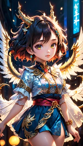 fire angel,baroque angel,garuda,wuchang,xiaochi,amano,winged heart,fallen angel,angel,phoenix,archangel,angel girl,angel wing,oriental princess,angel figure,mukimono,winged,celestial chrysanthemum,fire siren,dragon li,Anime,Anime,Cartoon