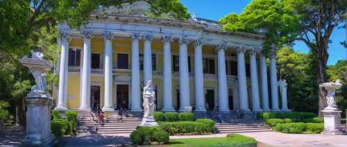 villa borghese,greek temple,villa cortine palace,neoclassical,mortuary temple,marble palace,roman villa,celsus library,villa balbiano,classical architecture,house with caryatids,athenaeum,temple of diana,ancient greek temple,byzantine museum,constantia,palo alto,doric columns,grand master's palace,villa balbianello,Conceptual Art,Daily,Daily 28