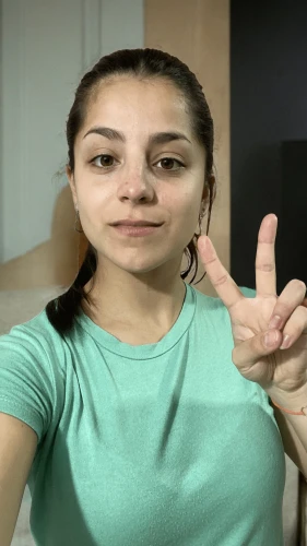 ammo,peace sign,green screen,sign language,asl,woman pointing,hd,pointing woman,haetera piera,amiga,v sign,3d albhabet,ai,video chat,peace,yt,silphie,w,v,align fingers