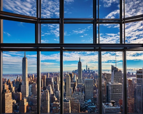 one world trade center,top of the rock,manhattan skyline,new york skyline,window view,glass panes,glass pane,glass window,1wtc,1 wtc,window washer,structural glass,window panes,big window,window film,new york,glass facades,window to the world,manhattan,glass roof,Photography,Documentary Photography,Documentary Photography 13