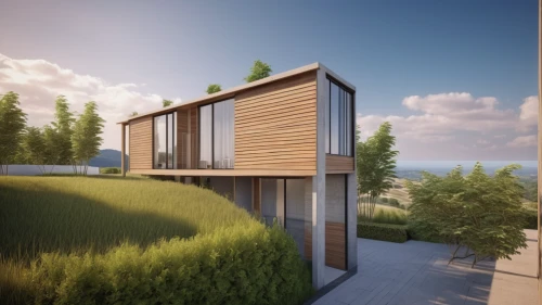 dunes house,eco-construction,timber house,wooden house,modern house,3d rendering,inverted cottage,cubic house,modern architecture,smart house,mid century house,grass roof,wooden decking,eco hotel,cube stilt houses,dune ridge,archidaily,prefabricated buildings,floating huts,stilt house,Photography,General,Realistic