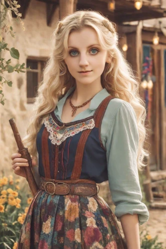 heidi country,jessamine,fairy tale character,country dress,alice,princess anna,rapunzel,countrygirl,princess sofia,miss circassian,alice in wonderland,folk costume,musketeer,milkmaid,hoopskirt,piper,enchanting,cinderella,old elisabeth,hobbit,Photography,Realistic