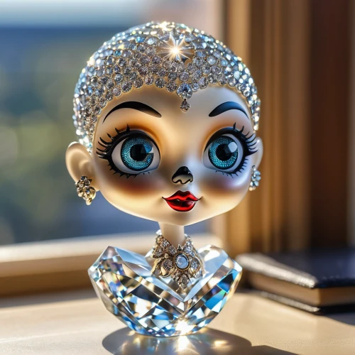 collectible doll,doll figure,doll looking in mirror,glass ornament,figurine,doll's facial features,artist doll,crystal ball-photography,decorative nutcracker,dollhouse accessory,lensball,handmade doll,female doll,bonnet ornament,princess' earring,paperweight,crystal ball,doll head,doll's head,glass yard ornament,Photography,General,Realistic
