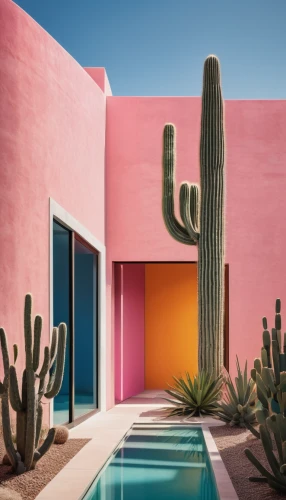 sonoran,cactus,tucson,colorful facade,cacti,saturated colors,arizona,dunes house,wall,albuquerque,pink squares,tropical house,color palette,san pedro cactus,mexico,vibrant color,color block,az,sonoran desert,mid century house,Unique,Design,Logo Design