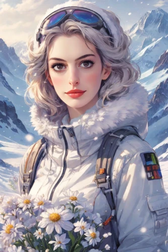 winter background,suit of the snow maiden,winterblueher,white rose snow queen,elsa,glory of the snow,winter rose,eskimo,siberian,russian winter,the snow queen,portrait background,christmas snowy background,snow scene,darjeeling,snowflake background,astronaut,cg artwork,in the snow,background image,Digital Art,Anime